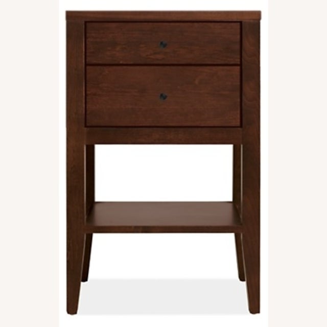 Room & Board Room & Board Calvin Nightstands – Pair – Mocha Stain, Pristine Condition For Sale - Image 4 of 6