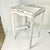 Vintage Shabby Chic Farmhouse Chippy Paint Wood Gallery Side Table. For Sale - Image 10 of 15