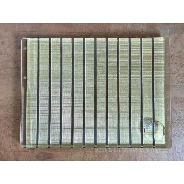 Mid-Century Modern Vintage Lucite Decorative Serving Tray For Sale - Image 3 of 12