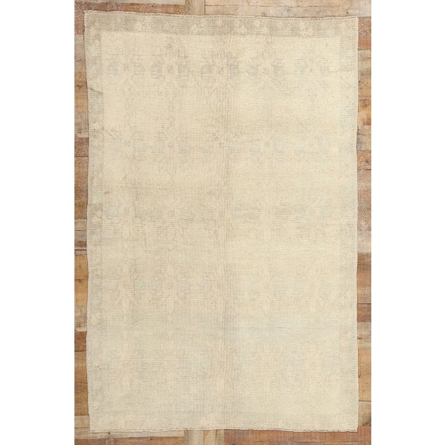 Vintage Muted Turkish Oushak Rug - 04'08 X 07'00 For Sale - Image 9 of 9