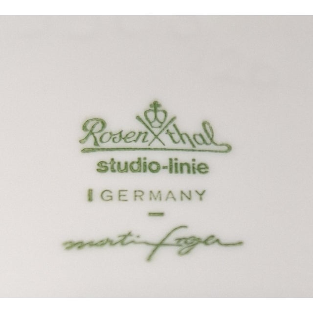 Vintage White Bisque Porcelain Flower Vases by Martin Freyer for Rosenthal, 1970s, Set of 2 For Sale - Image 6 of 7