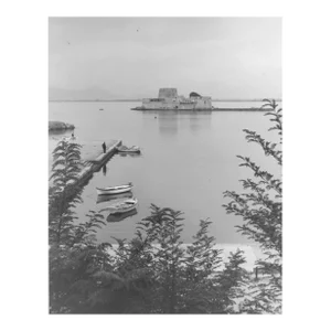 1964 Bourtzi Fortress Greek Coastal Photograph
