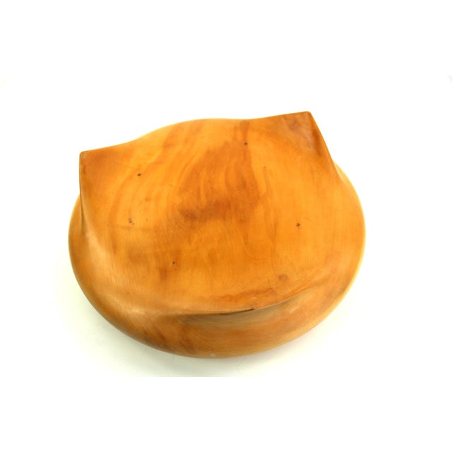 Cherry Wood Artist Bowl, 1960s For Sale - Image 3 of 12
