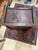 Antique French circa 1800-1826 country one door cabinet with hand carved panel and added granite room to make it a table....