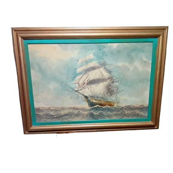 1970s Renato Longanesi - Original Signed on Canvas For Sale - Image 4 of 4