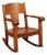 Antique Mission Oak Rocking Chair For Sale