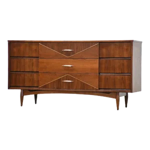 1960s Refinished Walnut Dresser by Hooker
