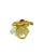Bochic "Orient" Natural Ruby & Peridot Cocktail Ring Set 18K Gold &Silver Natural Center Ruby - 5.00 Carat Natural Round...
