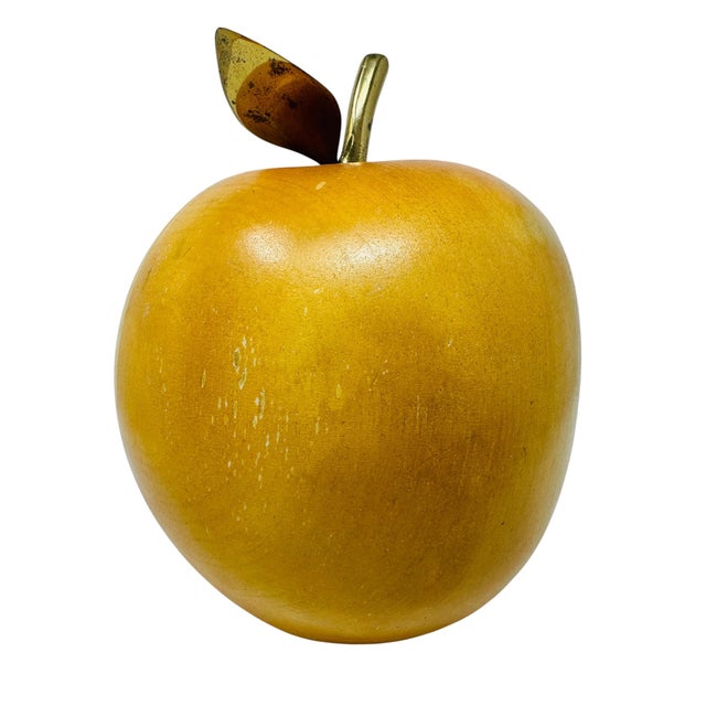 A magnificent and rare "Colossal" scale decorative peach sculpture, hand-carved in Costa Rica during the 1970s. Crafted...