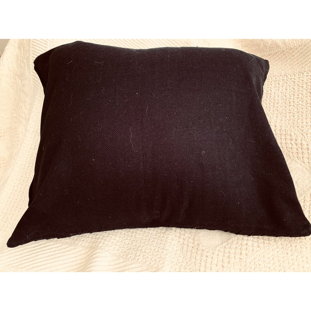 Michael Kors Throw Pillow Cover Black With Golden - Bronze Metallic Embellishment For Sale - Image 9 of 10