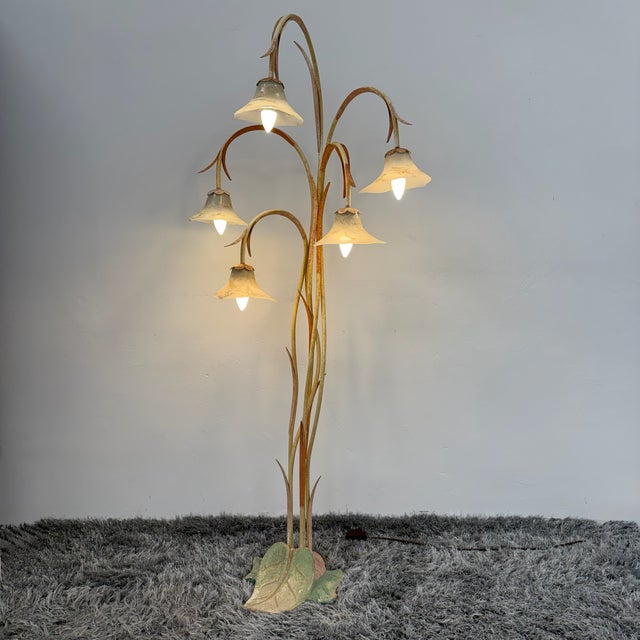 Large Postmodern Luce Doro Series Antinea Floor Lamp in Murano Glass by Jean-François Crochet for Terzani, 1980s For Sale - Image 17 of 17