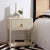 Contemporary Yudi 1 Drawer 1 Shelf Nightstand - Antique White For Sale - Image 3 of 11