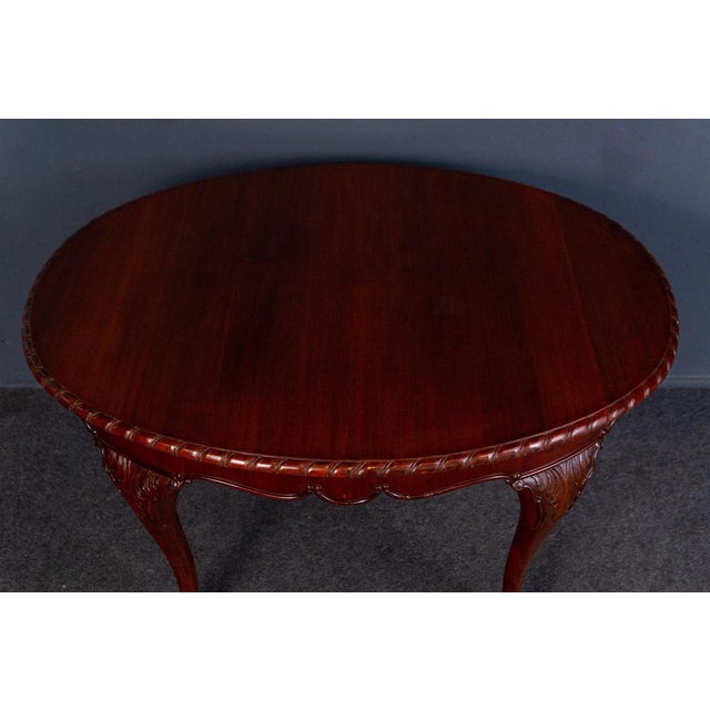 Extendable Dining Table in Mahogany and Pine For Sale - Image 6 of 18