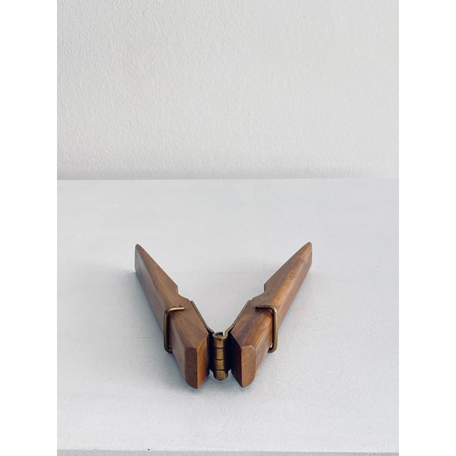 Vintage Nutcracker in Brass and Wood, 1960s For Sale - Image 4 of 15