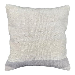 Turkish Hemp Pillow Cushion Natural Beige SkyBlue Cushion Cover 20x20 For Sale