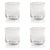 Tuscan Handmade Etched Rock Glasses, Set of 4 For Sale - Image 4 of 4
