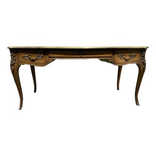 1960 Attributed Baker Louie IV Desk White Oak One Off For Sale