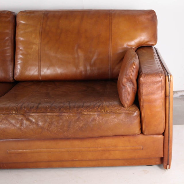 Leather Living Room Set from Roche Bobois, 1980s, Set of 3 For Sale - Image 15 of 18