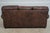 Hancock & Moore Quality Brown Leather 3 Seat Sofa For Sale - Image 10 of 12