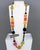 Contemporary Angela Caputi Resin Extra-Long Necklace Multicolor Playful Design For Sale - Image 3 of 10