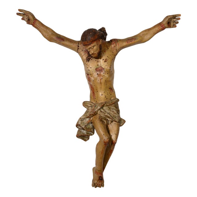 Italian Artist, Corpus Christi Sculpture, 1800s, Polychrome Wood For Sale