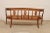 Brown 19th Century French Lyre-Back Splat Rush Seat Bench For Sale - Image 8 of 11