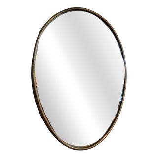 Mirror with Brass Frame, Denmark, 1960 For Sale