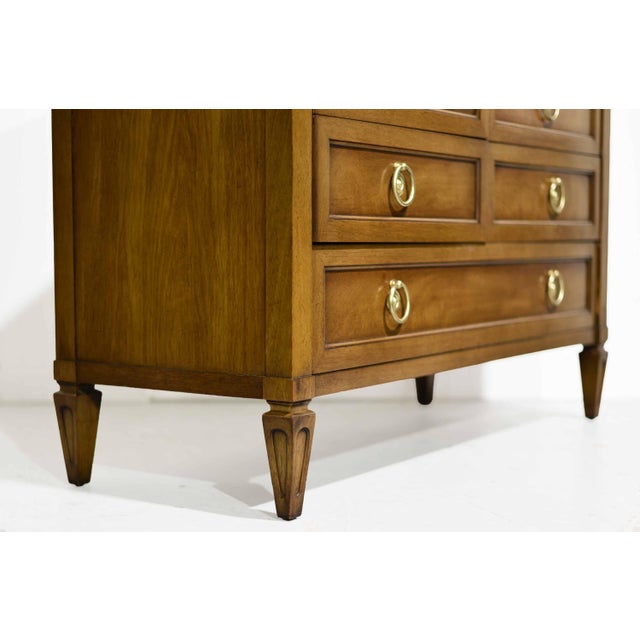 Mid Century Transitional 9 Drawer Bachelor Chest by Henredon Furniture For Sale - Image 11 of 13