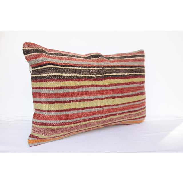This kilim pillow cover made from old Turkish kilim. It has been made in my small workshop. I just did soft washing. I...