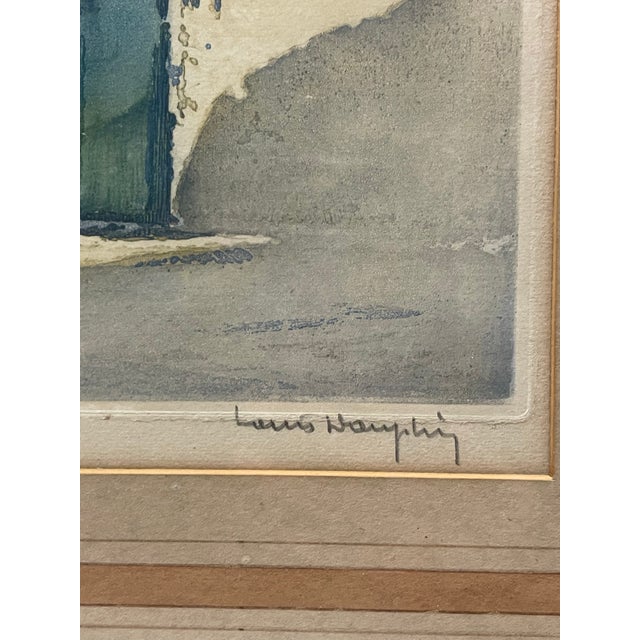 An Orientalist Watercolor Accent Lithograph Signed & Numbered For Sale - Image 10 of 12