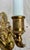 Stunning Pair of Vintage Brass Empire Revival Double Swan Electric Light Wall Sconces from France. Each measures 12” T x...