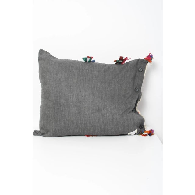 Downtown Antique Textile Pillow For Sale - Image 4 of 6