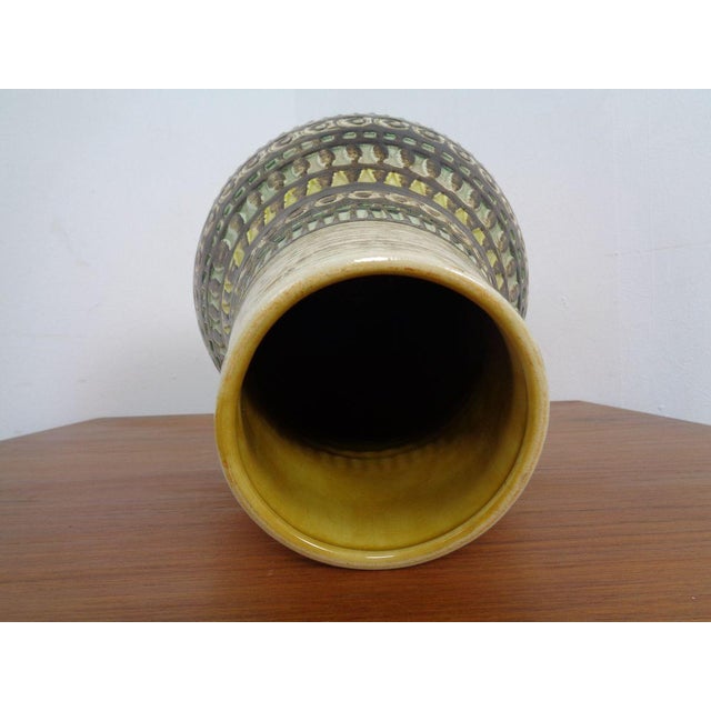 Beige Fat Lava Ceramic Vase from Jasba, 1970s For Sale - Image 8 of 14