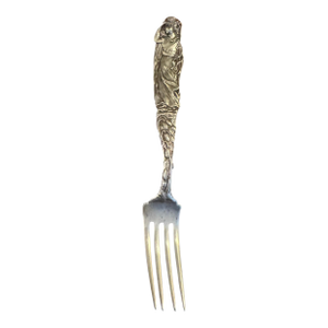 Antique Tiffany & Co Sterling Silver Nursery Rhyme Little Bo Peep Youth Fork