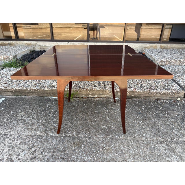Brown 1930s French Art Deco Game Table For Sale - Image 8 of 17