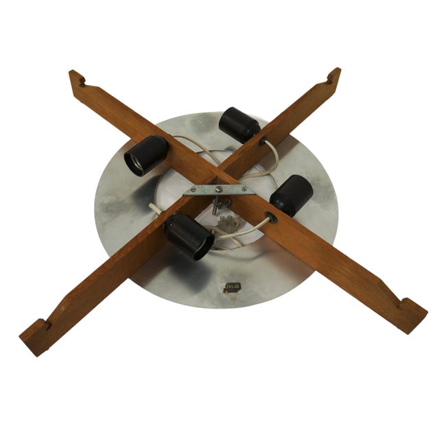 Scandinavian Modern Ceiling or Wall Lamp by Östen Kristiansson for Luxus, 1960s For Sale - Image 9 of 10