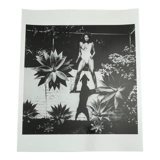 "Raquel Welch, Beverly Hills 1985" Vintage Silver Gelatin Print by Helmut Newton For Sale