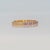 Metal Purple Sapphire Band in Solid 14k Gold - Minimalist Stackable Ring Fine Jewelry, Size 6.75 For Sale - Image 7 of 9