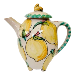 Italian Ceramic Spring Lemon Pitcher
