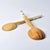 Early 20th Century Maasai Olivewood and Bone Handle Serving Spoon and Fork Set Kenya For Sale - Image 12 of 14