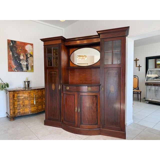 Art Nouveau Bookcase, 1890s For Sale - Image 10 of 13
