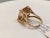 16 Carat Cushion Shape Morganite Cocktail Ring 14 Karat Yellow Gold Estate For Sale - Image 16 of 18