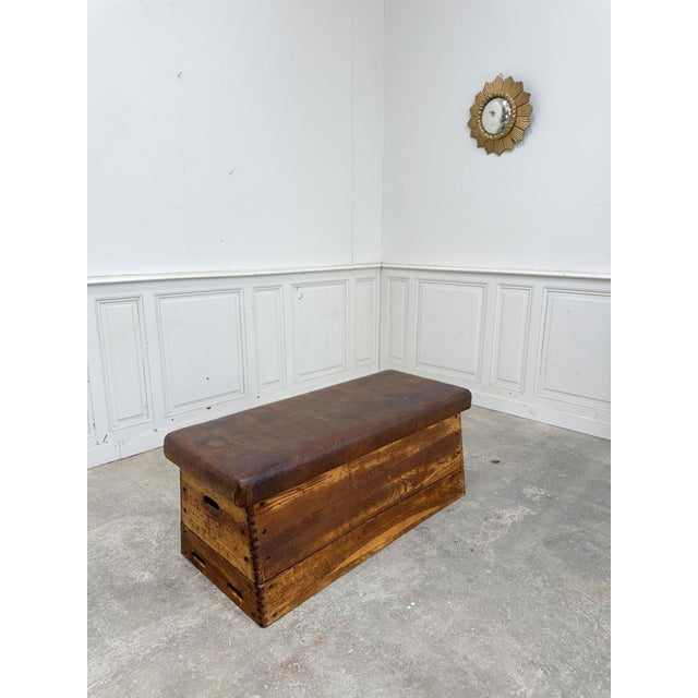 Leather Pommel Horse Bench, 1940 For Sale - Image 9 of 9