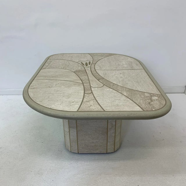 Mid-Century Travertine Coffee Table, 1970s For Sale - Image 6 of 11