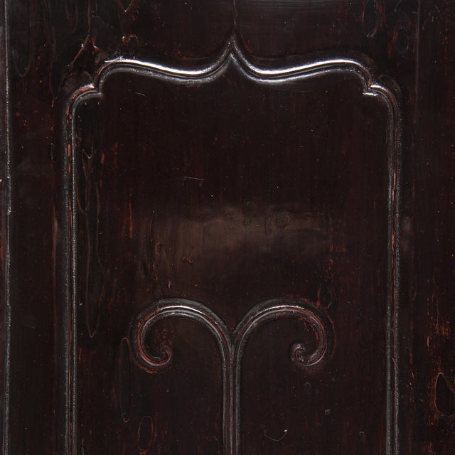 Wood Antique Chinese Diamond Lattice Display Cabinet, 19th C. For Sale - Image 7 of 8