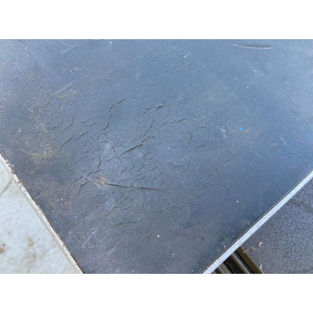 Mid-Century Modern 1940s General Fireproofing Metal Tanker Desk For Sale - Image 3 of 12