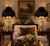 Cream Vintage Neoclassical Cream Urn Lamps With Midnight Black Velvet Fringe Shades - a Pair For Sale - Image 8 of 11