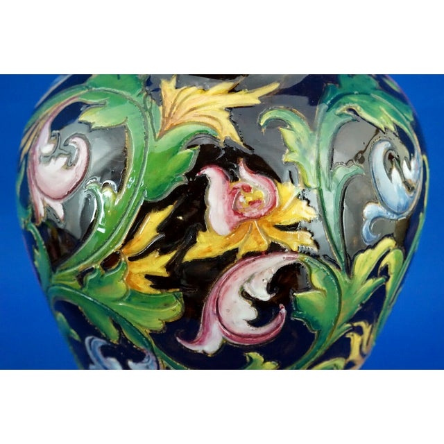20th Century Scratched Majolica Ceramic Potiche Vase by Bartolomeo Rossi for CAS Savona Albisola, Italy, 1920s For Sale - Image 18 of 18