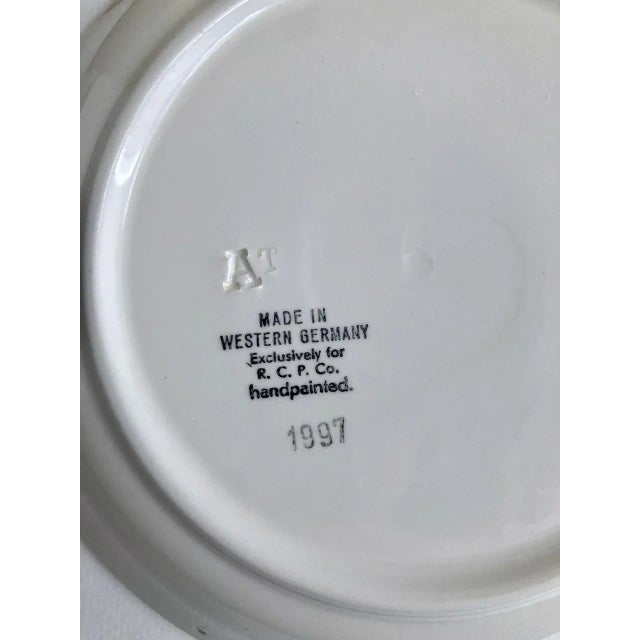 Vintage R.C.P. Co. Hand-Painted Mother & Father Cups & Saucers Set- 4 Pieces For Sale - Image 11 of 13