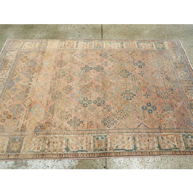 Galerie Shabab Collection Mid-20th Century Persian Joshegan Accent Rug For Sale In New York - Image 6 of 7